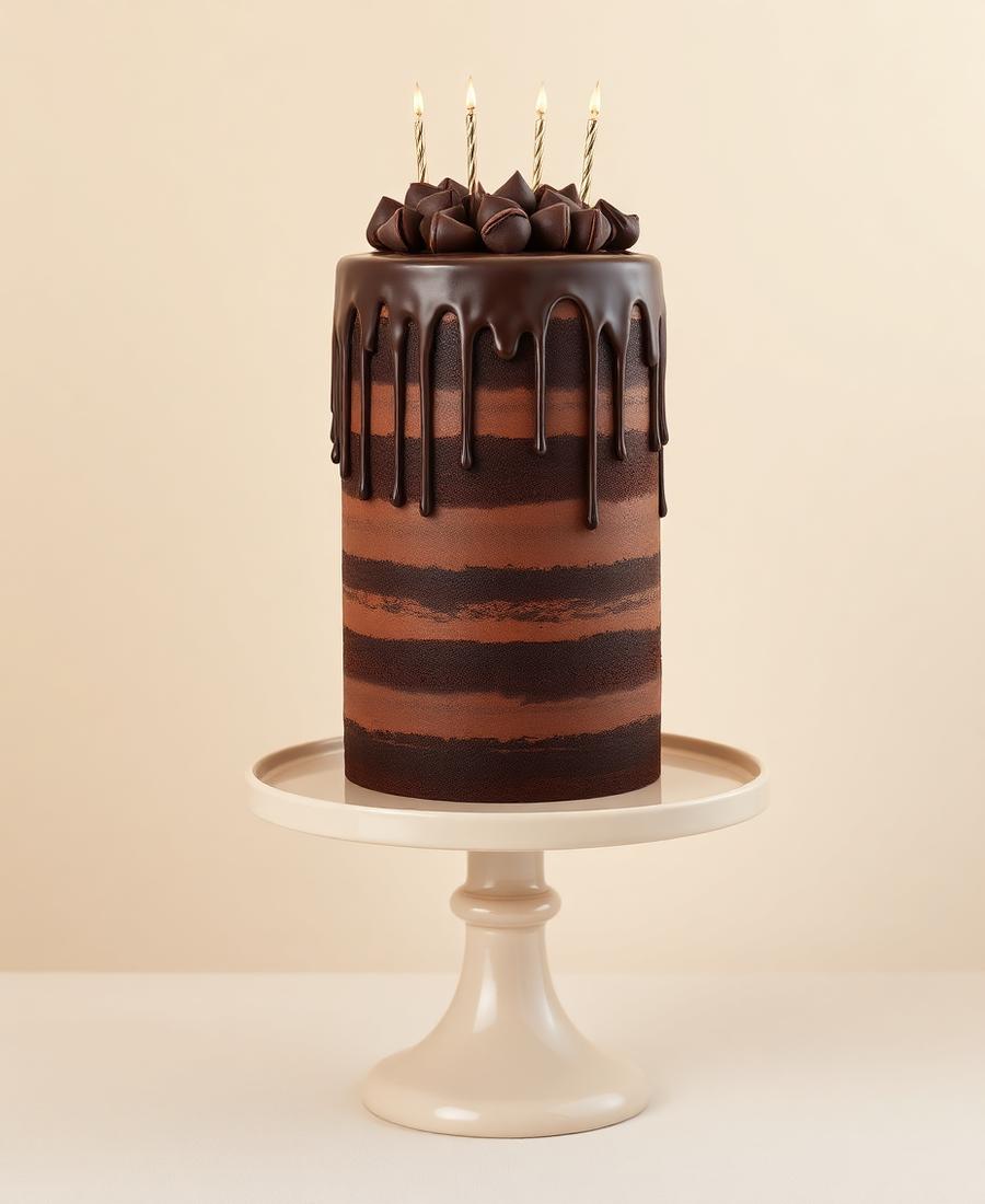 Bolo de chocolate artesanal